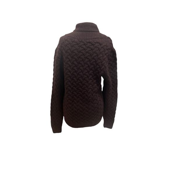 Patrizia Pepe Firenze S Brown Tessilform Made in Italy Wool Cashmere Sweater - Picture 5 of 6